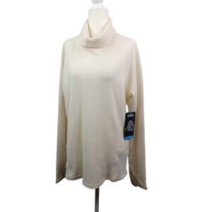 Kuhl Women Petra Turtleneck Thermal Top Size M Sea Salt Waffle Base Layer Hiking